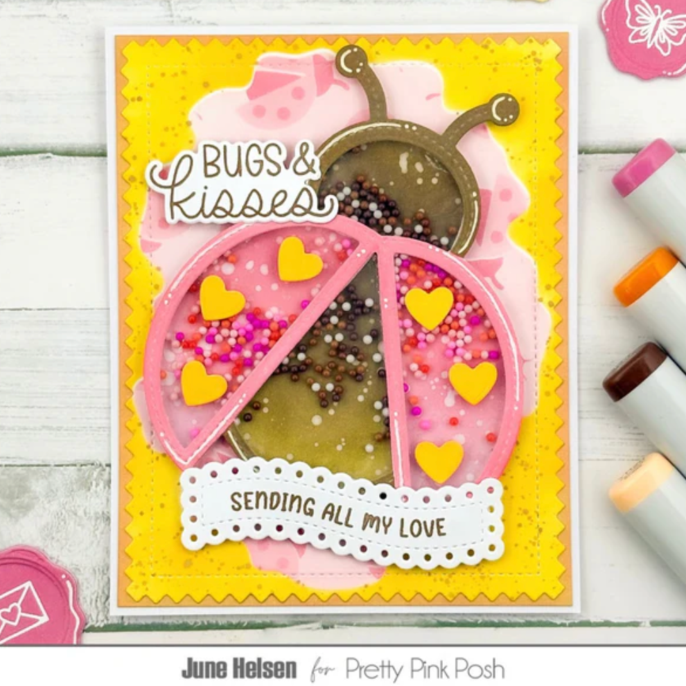 Pretty Pink Posh - Ladybug Shaker Die Set