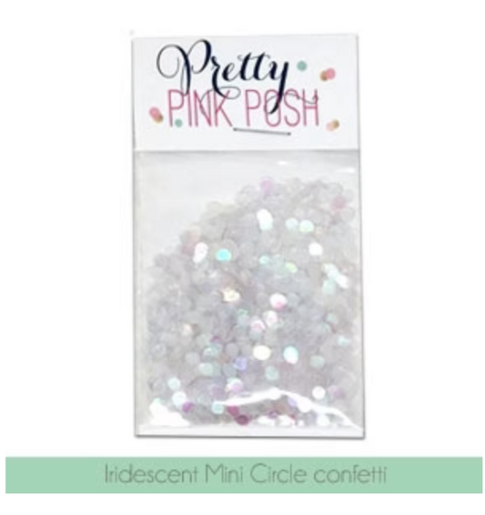 Pretty Pink Posh - Confetti Mix - Iridescent Mini Circle