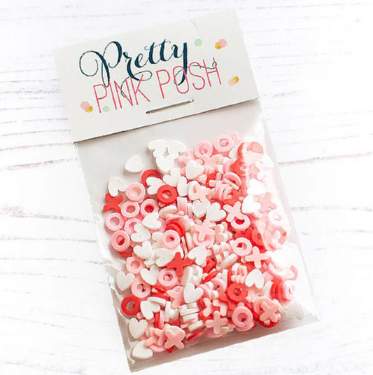 Pretty Pink Posh - Clay Confetti - Sweet XOXO