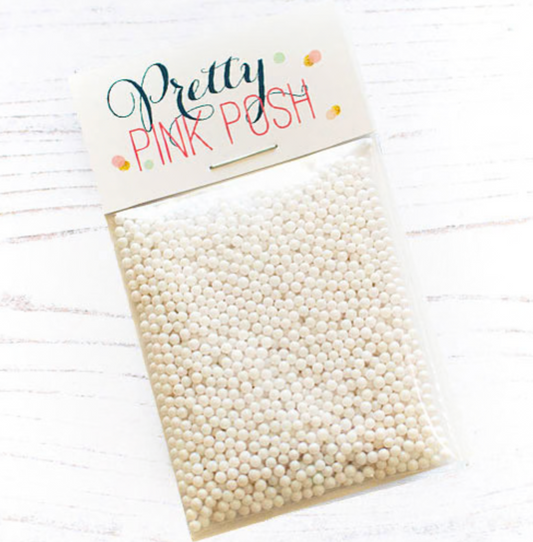 Pretty Pink Posh - Shaker Beads - Marshmallow