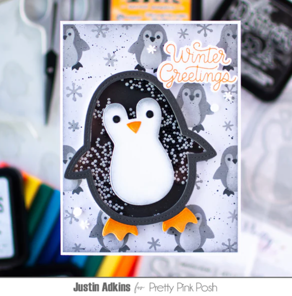 Pretty Pink Posh - Shaker Beads - Black Tie