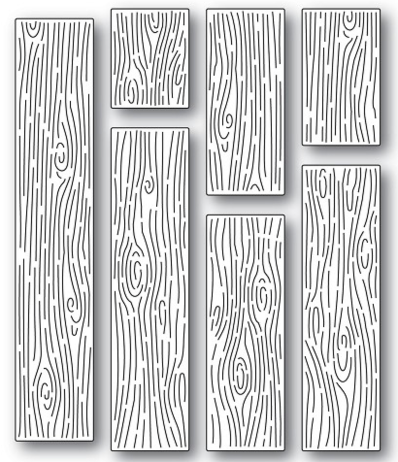 Memory Box - Wood Grain Planks Die Set