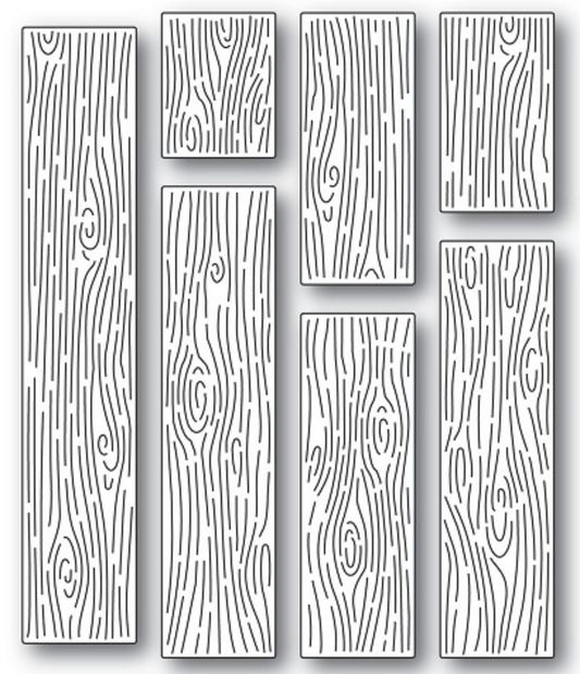 Memory Box - Wood Grain Planks Die Set