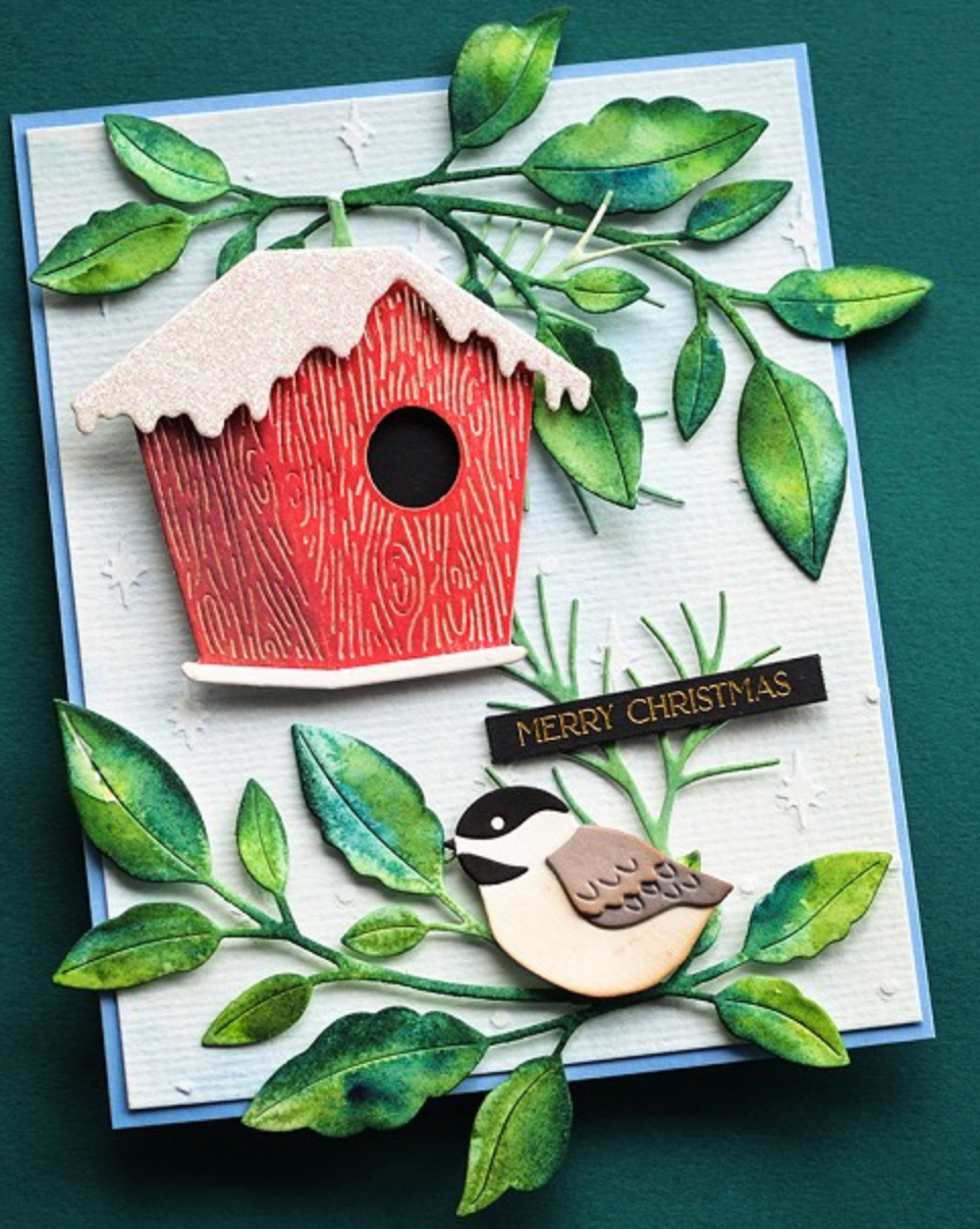 Memory Box - Woodgrain Bird House Die Set