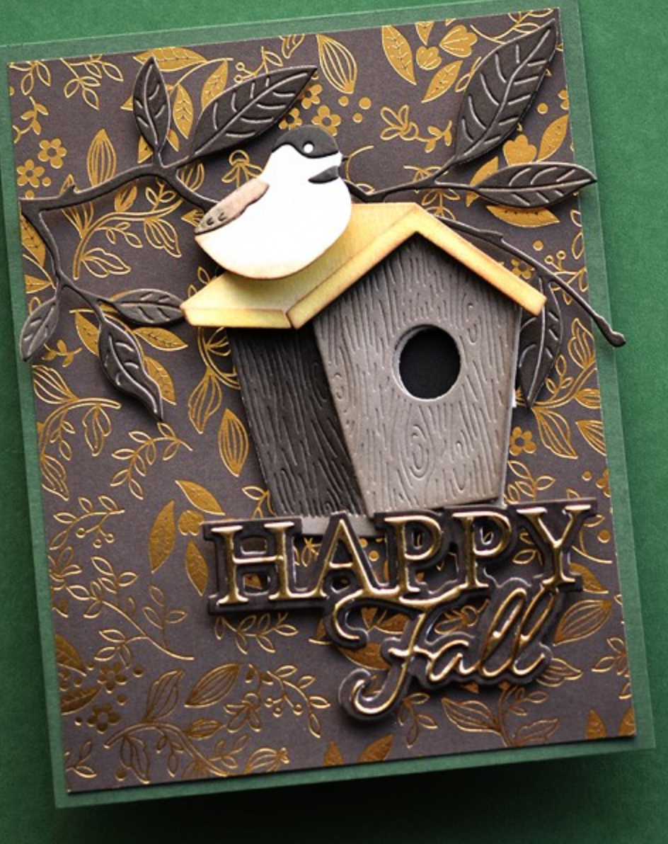 Memory Box - Woodgrain Bird House Die Set