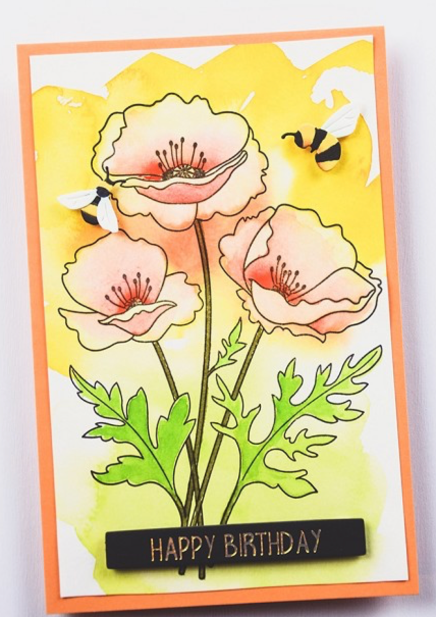 Memory Box - Playful Poppies Stamp & Die Bundle