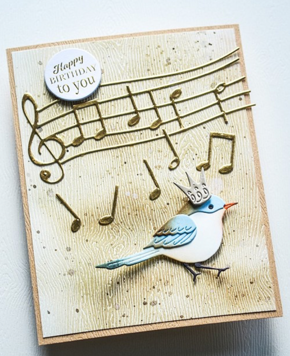 Memory Box - Happy Birthday Sheet Music Die Set