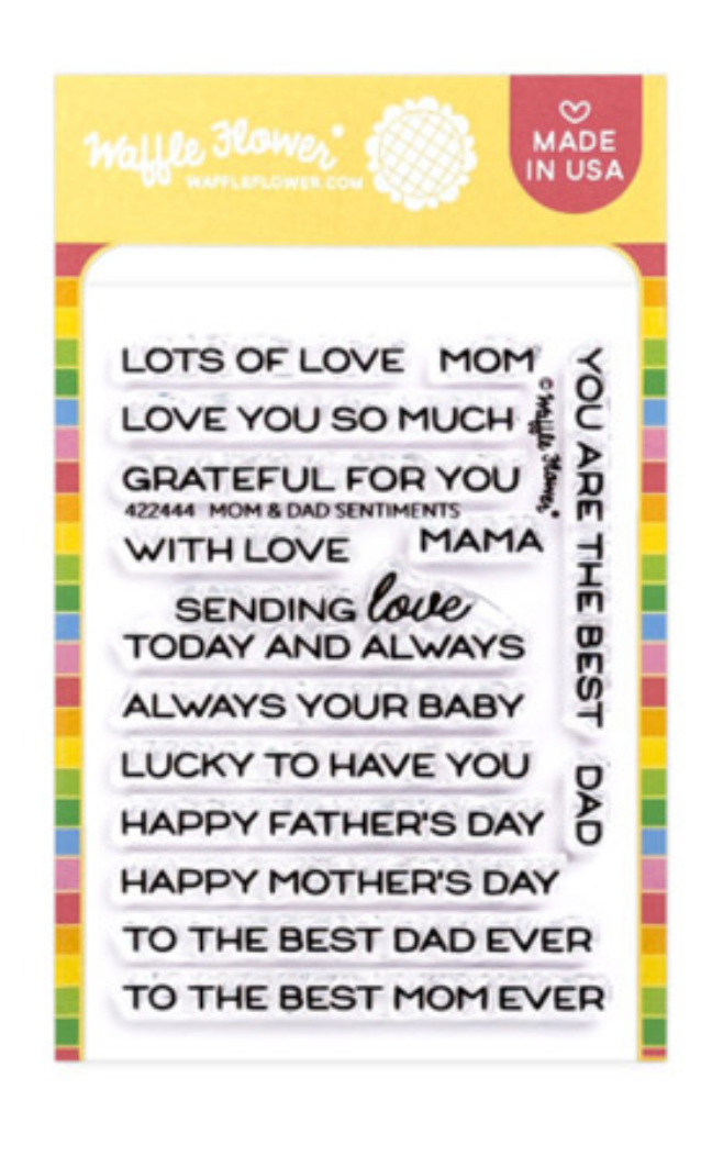 Waffle Flower - Mom & Dad Sentiments Stamp Set
