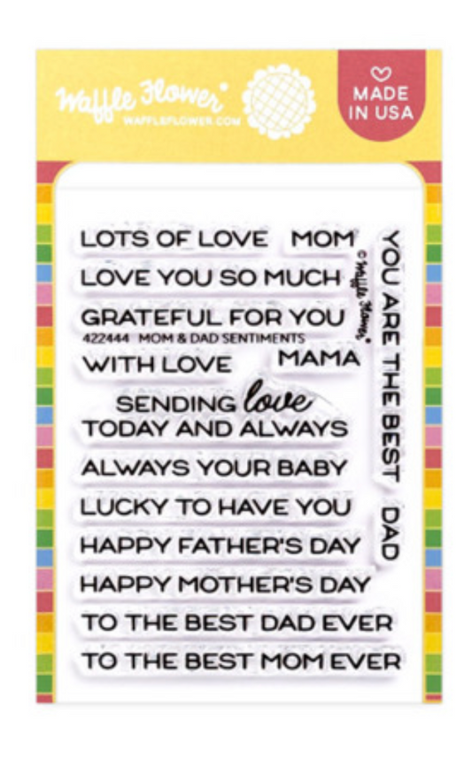 Waffle Flower - Mom & Dad Sentiments Stamp Set