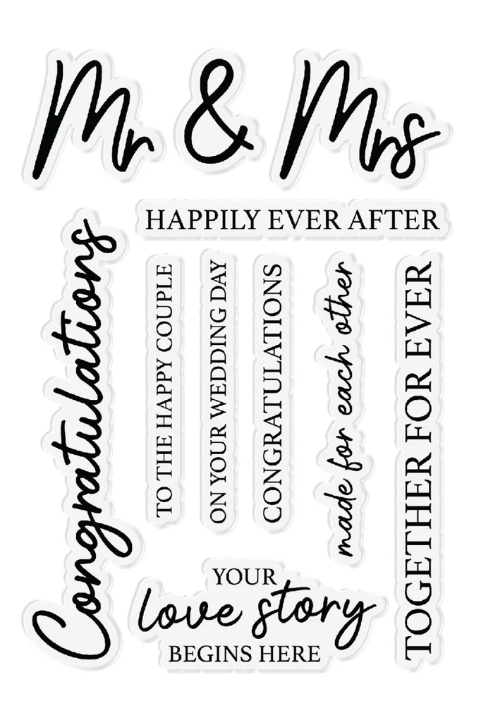 Chloe's Creative - Wedding Sentiment Builder Stamp & Die Bundle