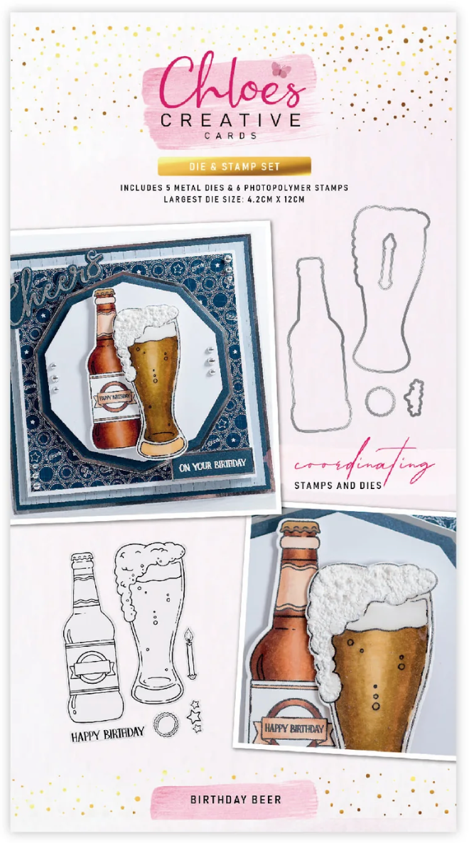 Chloe's Creative - Birthday Beer Stamp & Die Bundle
