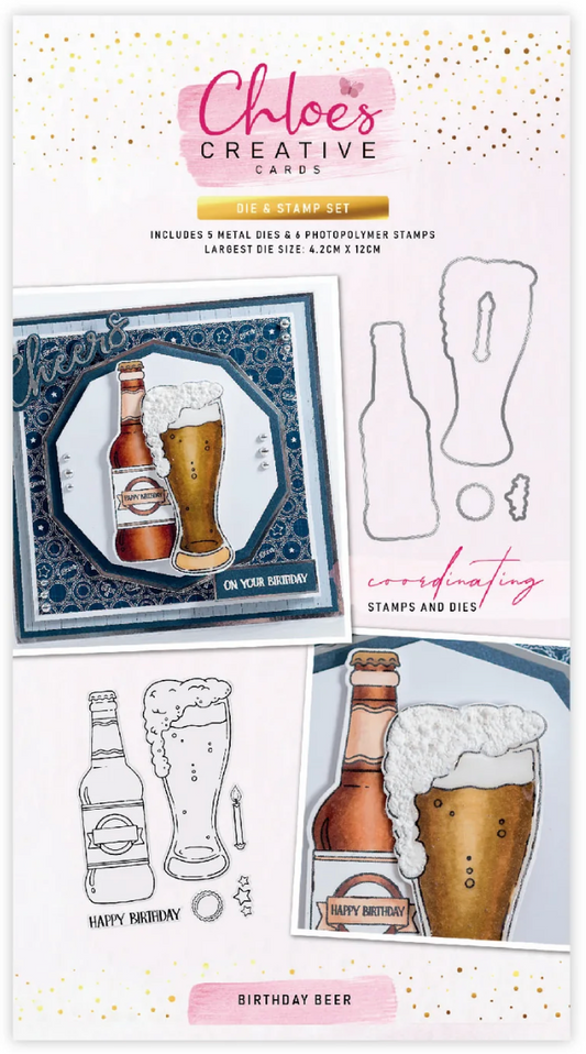 Chloe's Creative - Birthday Beer Stamp & Die Bundle