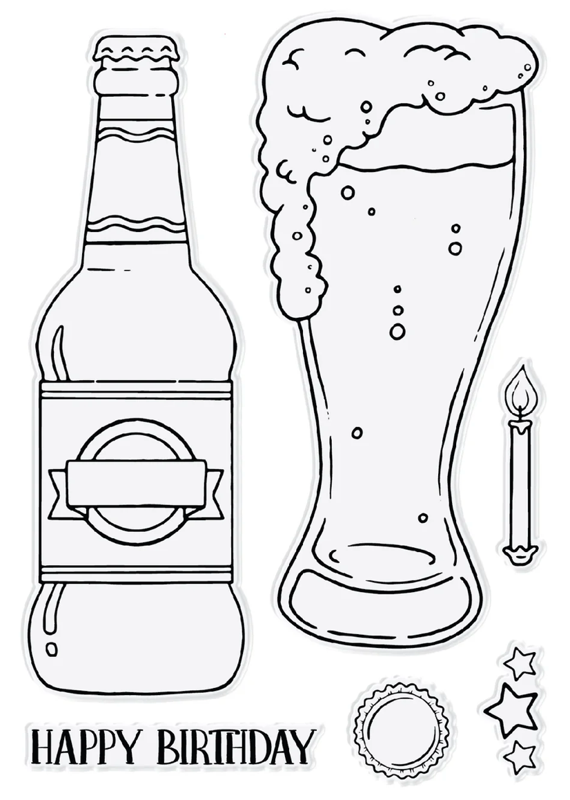 Chloe's Creative - Birthday Beer Stamp & Die Bundle