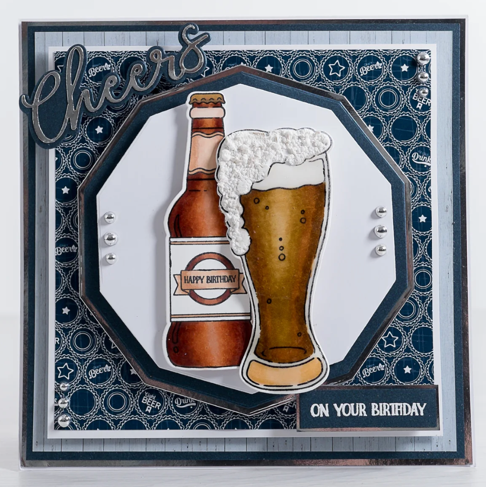 Chloe's Creative - Birthday Beer Stamp & Die Bundle
