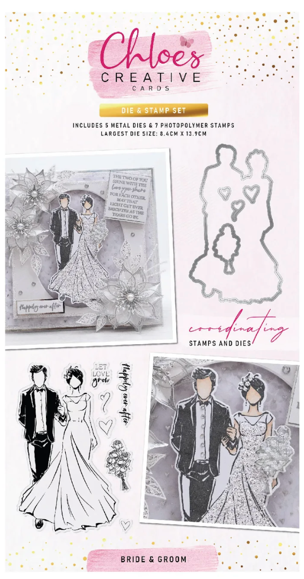 Chloe's Creative - Bride and Groom Stamp & Die Bundle