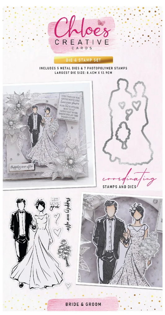 Chloe's Creative - Bride and Groom Stamp & Die Bundle