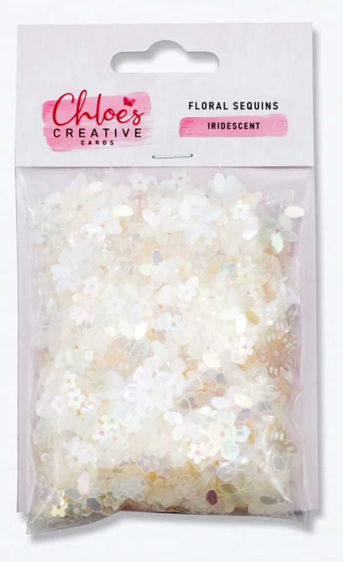 Chloe's Creative - Floral Sequins - Iridescent