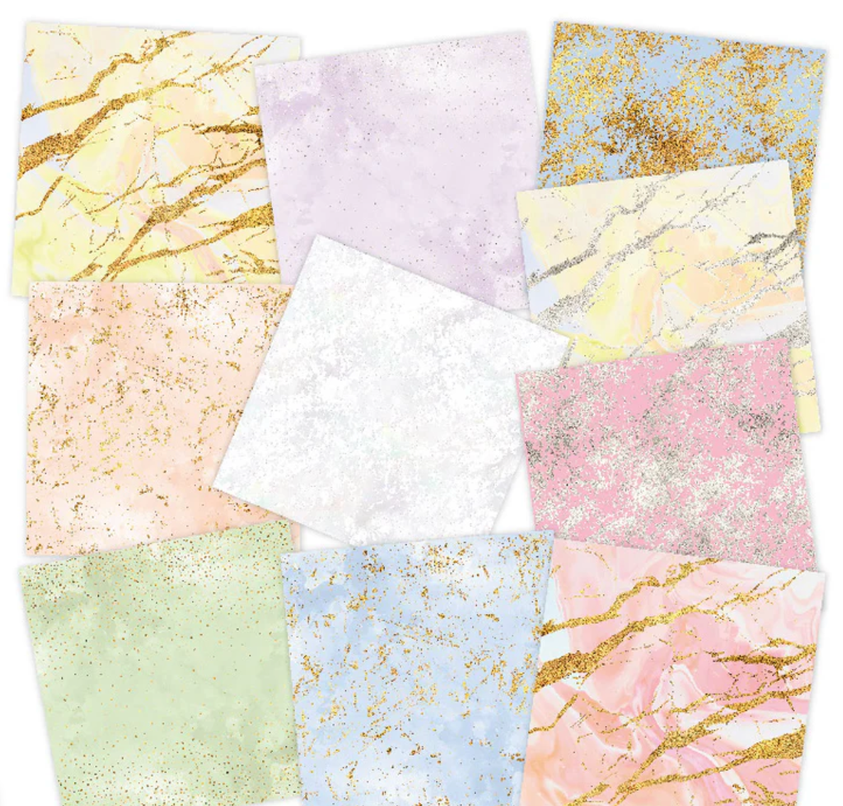 Chloe's Creative - Printed Vellum - Sugared Pastels