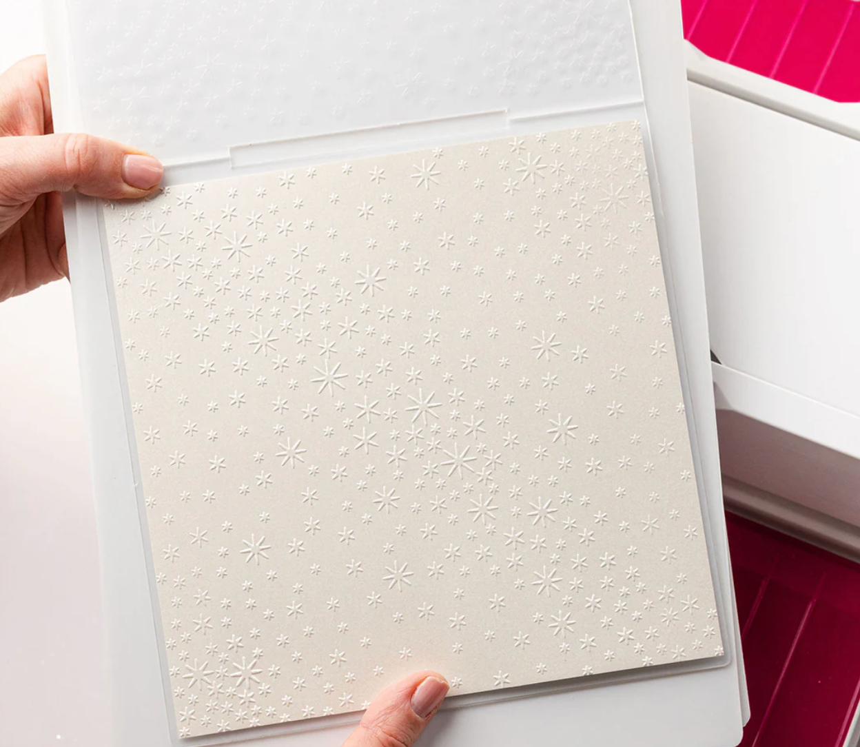 Chloe's Creative - 8x8 Embossing Folder - Sparkling Stars