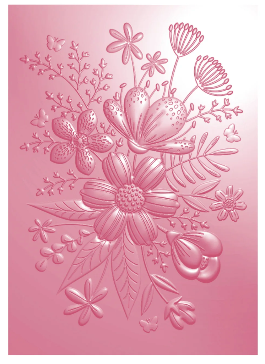 Chloe's Creative - 3D Embossing Folder - Floral Fantasy