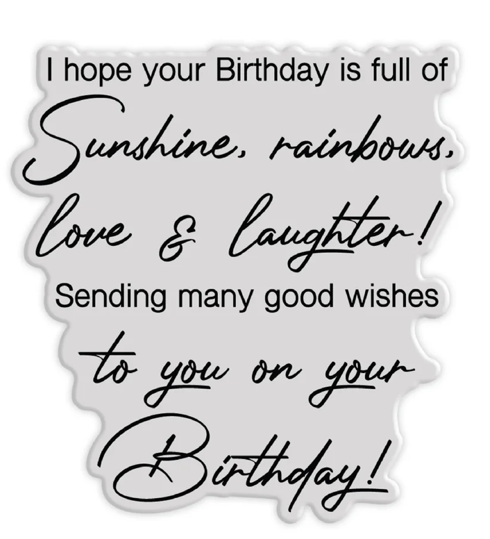 Chloe's Creative - Birthday Verse 3 Stamp Set