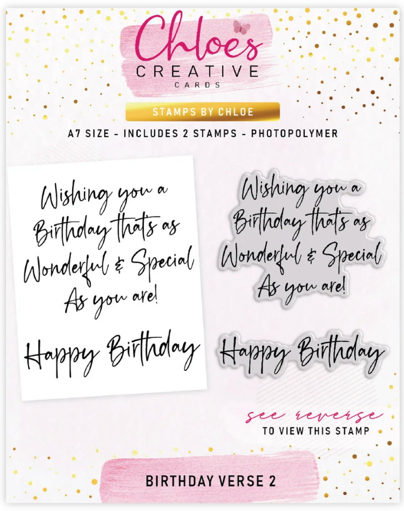 Chloe's Creative - Birthday Verse 2 Stamp Set