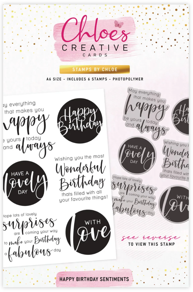 Chloe's Creative - Happy Birthday Sentiments Stamp Set