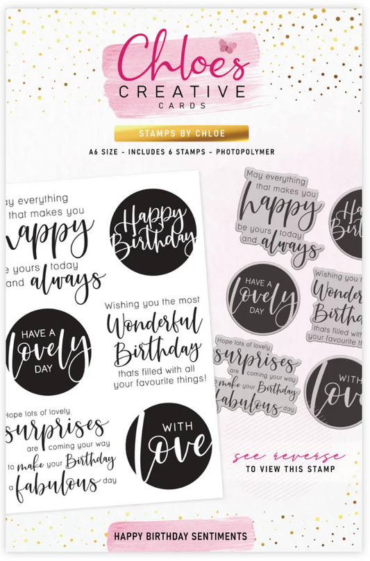 Chloe's Creative - Happy Birthday Sentiments Stamp Set