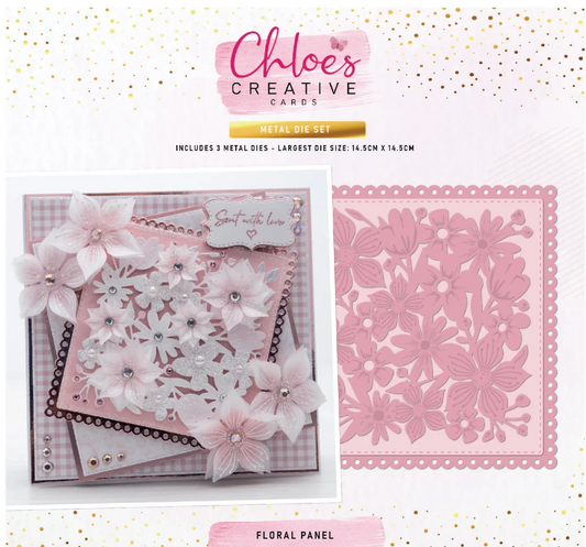 Chloe's Creative - Floral Panel Die