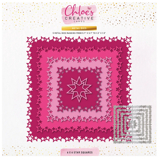 Chloe's Creative - 6x6 Star Squares Die Set