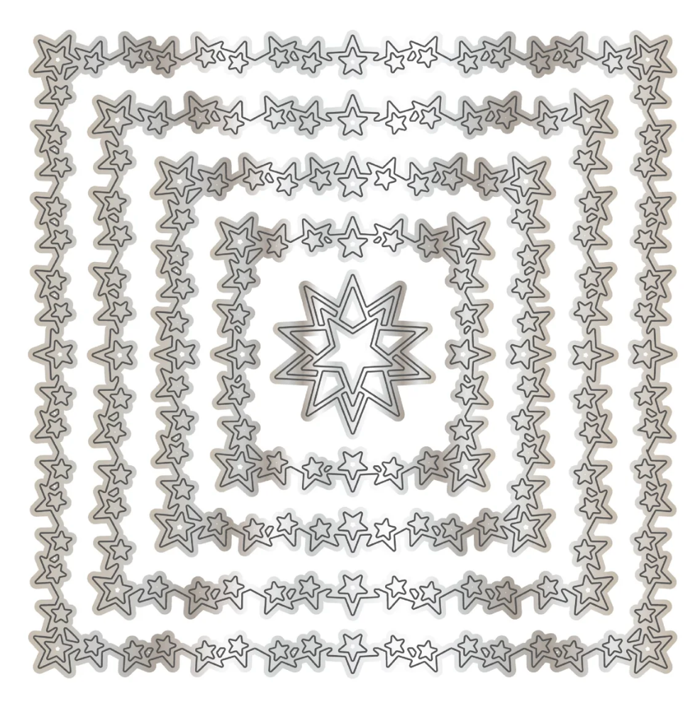 Chloe's Creative - 6x6 Star Squares Die Set