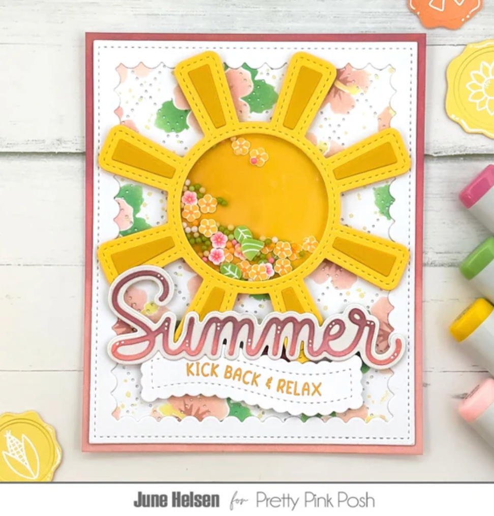 Pretty Pink Posh - Summer Banner Greetings Stamp Set
