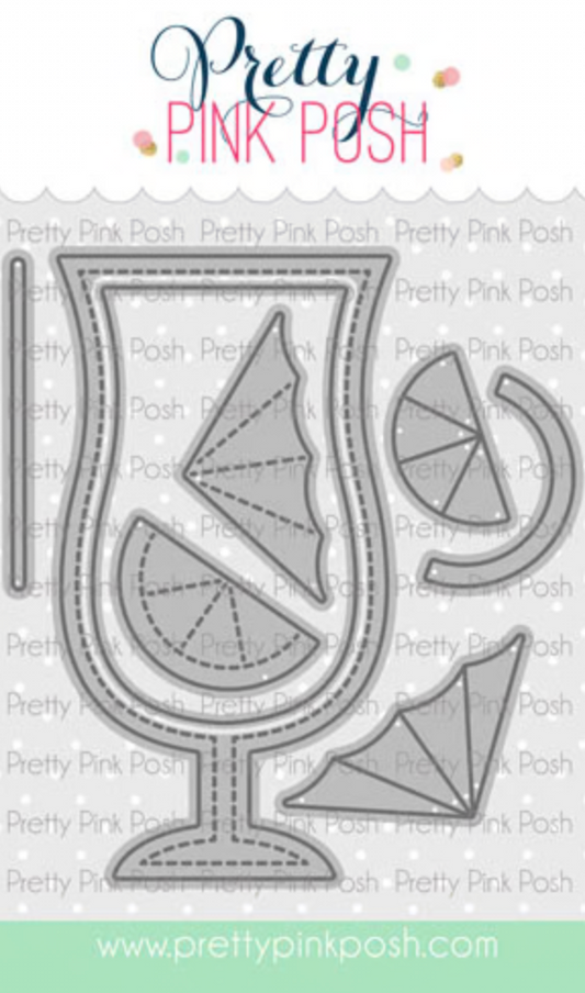 Pretty Pink Posh - Summer Drink Shaker Die Set