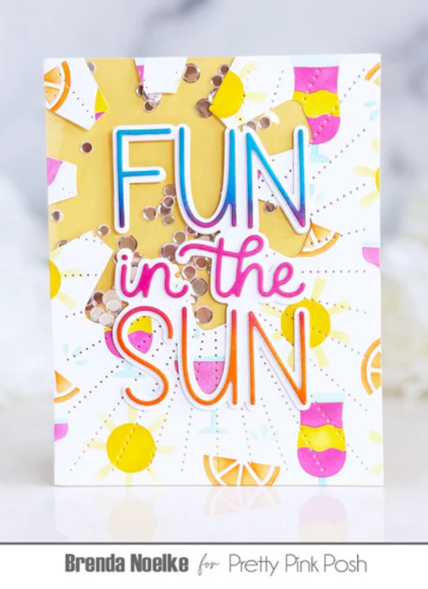 Pretty Pink Posh - Fun in the Sun Shadow Die Set
