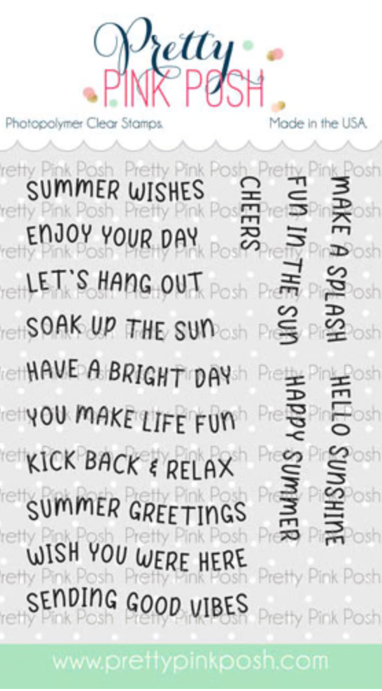 Pretty Pink Posh - Summer Banner Greetings Stamp Set