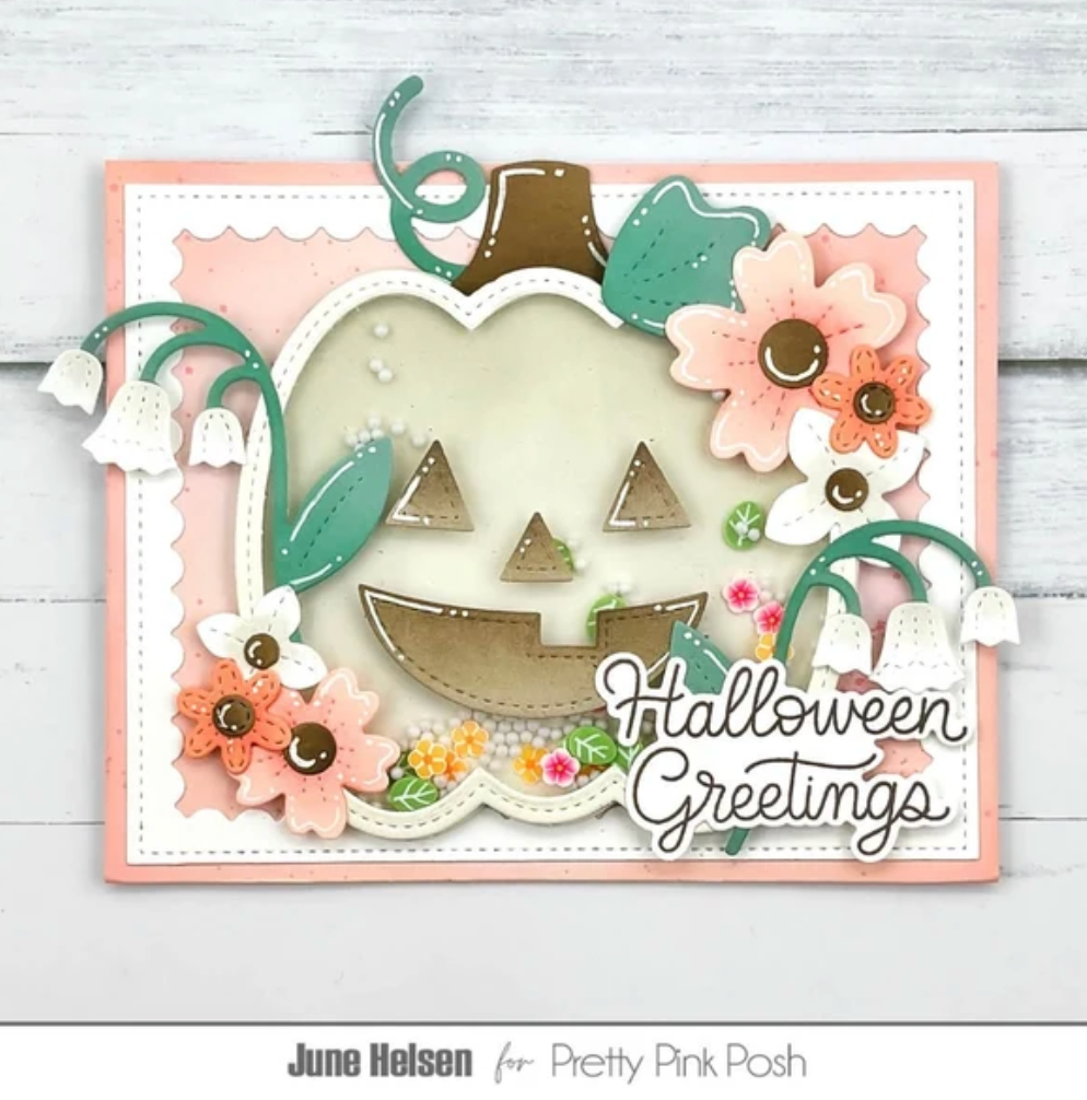 Pretty Pink Posh - Pumpkin Face Shaker Die Set