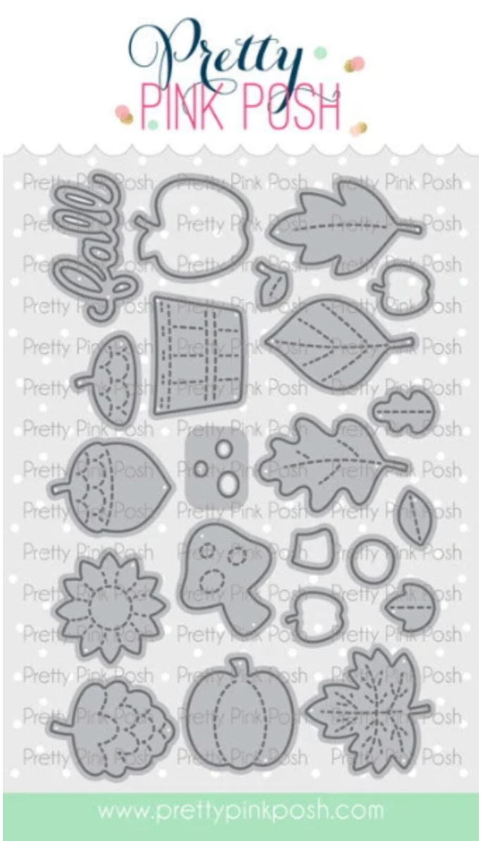 Pretty Pink Posh - Fall Holder Additions Die Set