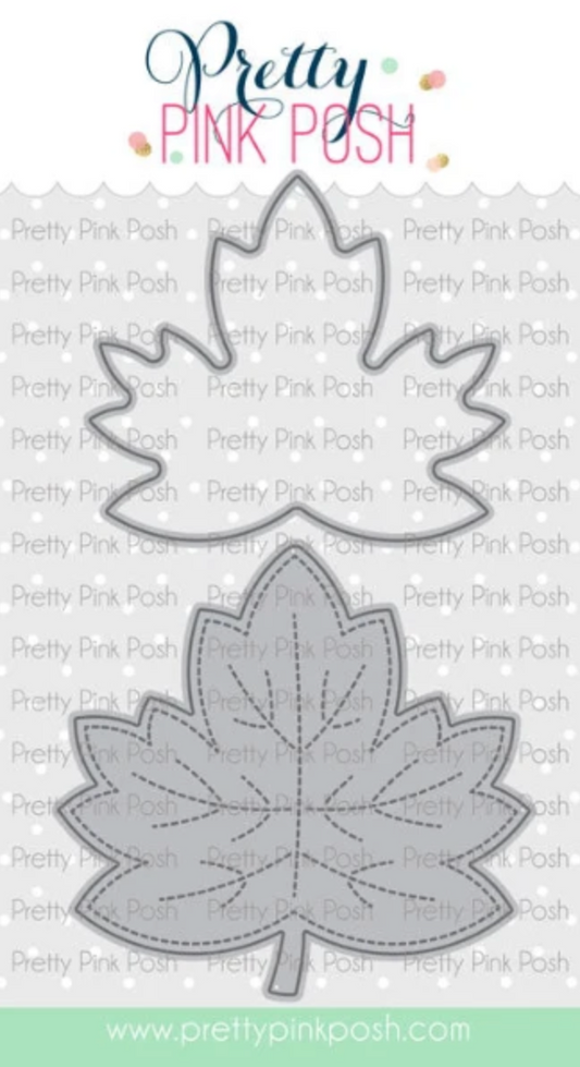 Pretty Pink Posh - Wide Leaf Shaker Die Set