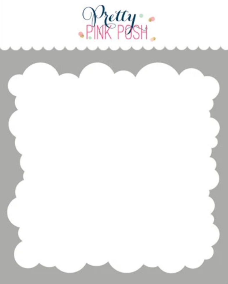Pretty Pink Posh - Clouds Stencil