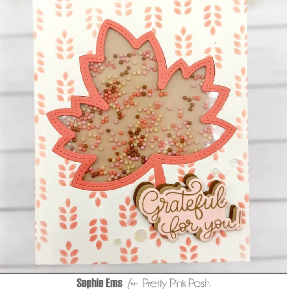 Pretty Pink Posh - Wheat Pattern Stencil