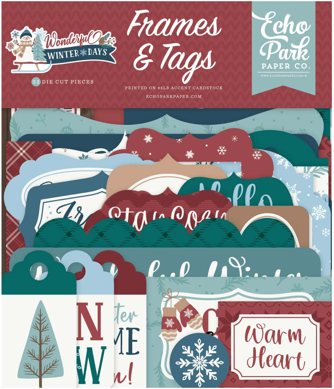 Echo Park - Wonderful Winter Days - Frames & Tags