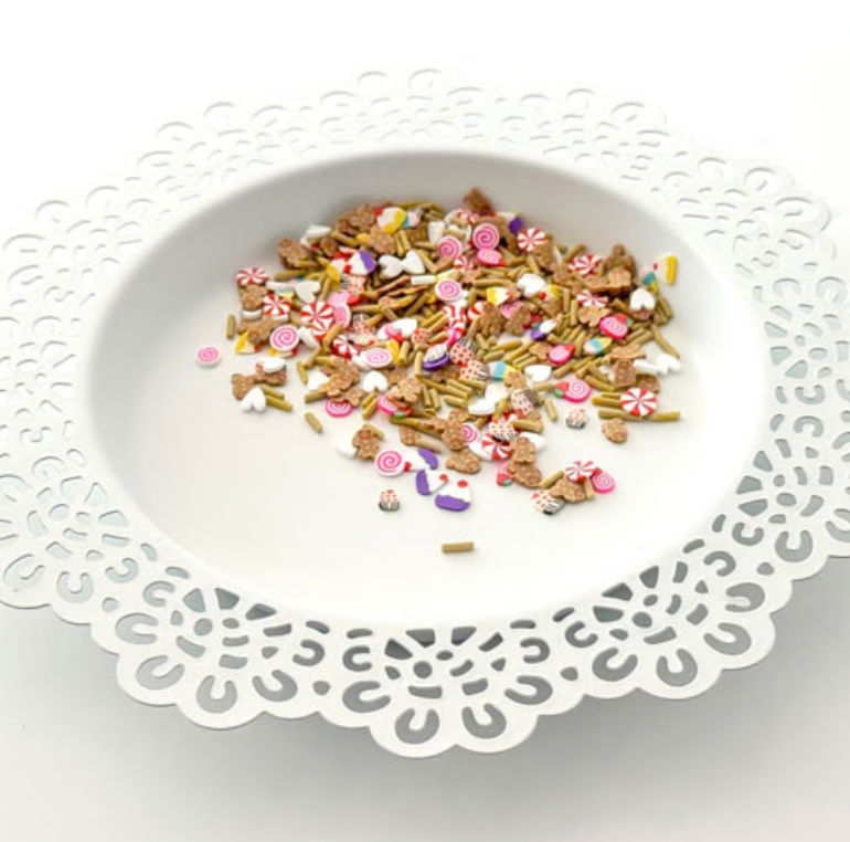 Pretty Pink Posh - Clay Confetti - Sweet Gingerbread