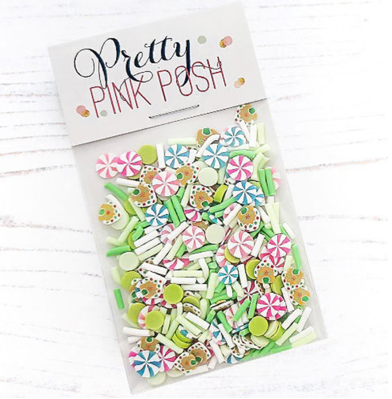 Pretty Pink Posh - Clay Confetti - Gingerbread Cheer