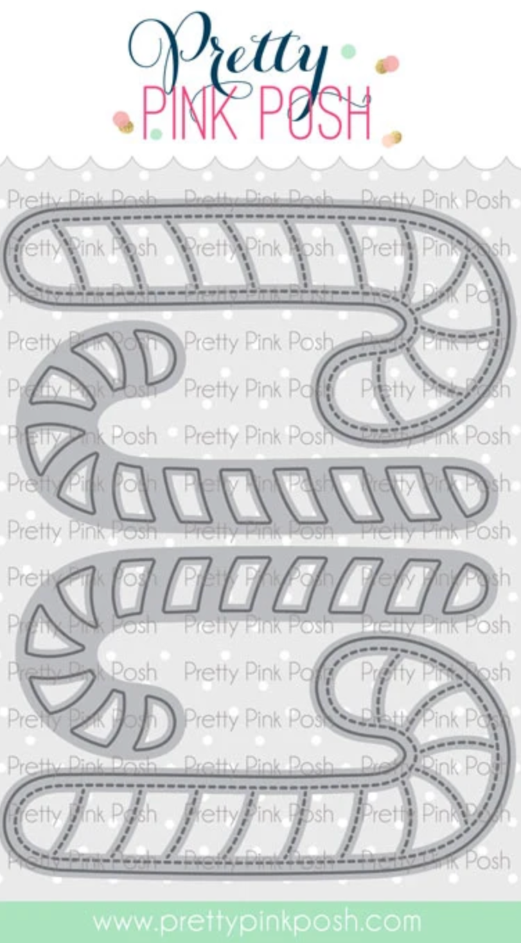 Pretty Pink Posh - Candy Cane Shaker Die Set