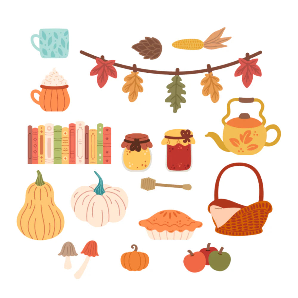 Honey Bee - Lovely Layers: Hoosier Cabinet Fall Add-On Die Set