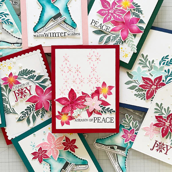 Gina K. - Season of Joy Stamp, Die & Stencil Bundle