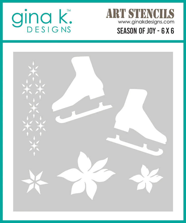 Gina K. - Season of Joy Stamp, Die & Stencil Bundle