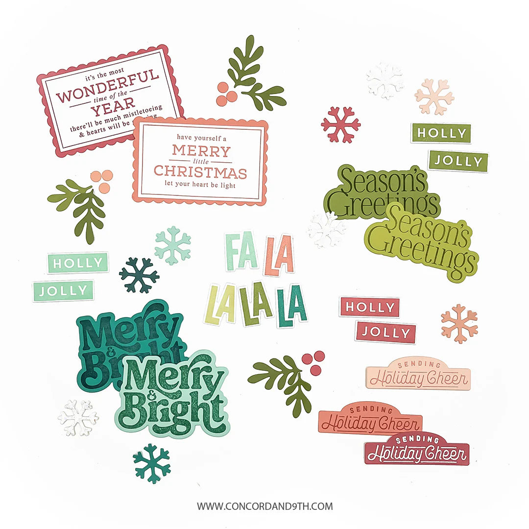 Concord & 9th - Season's Greetings Stamp & Die Bundle