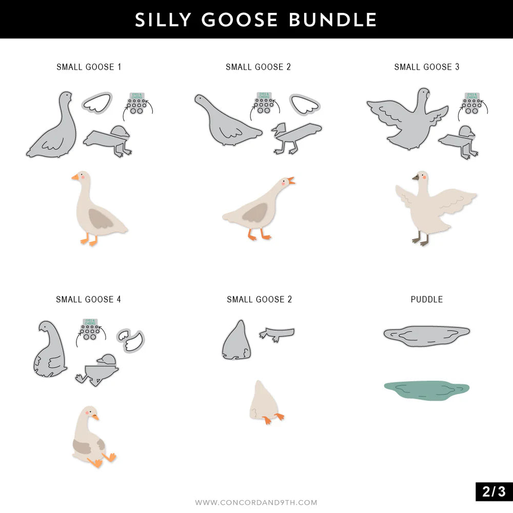 Concord & 9th - Silly Goose Stamp & Die Bundle