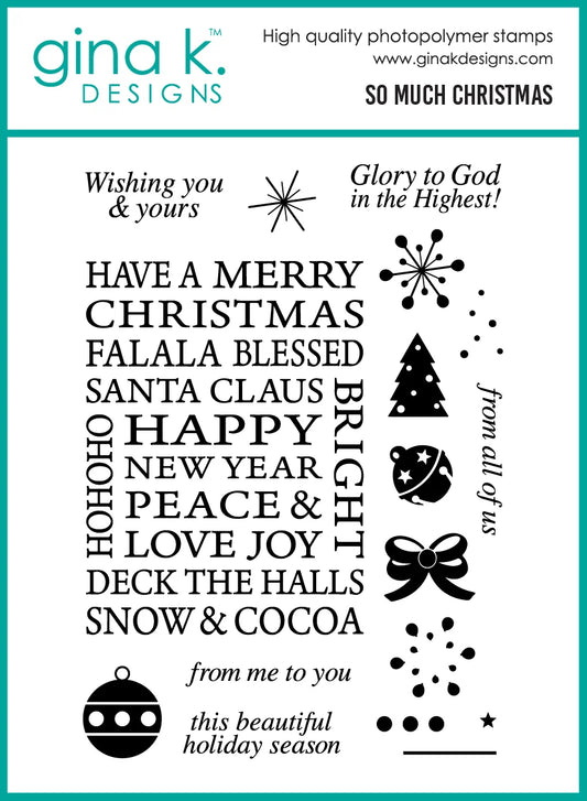 Gina K. - So Much Christmas Stamp & Die Bundle